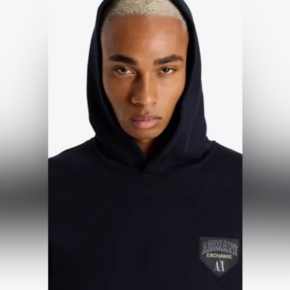 NWT A/X Armani Exchange Men’s Hooded Knit Pullover Size XL $160 - Picture 2 of 15